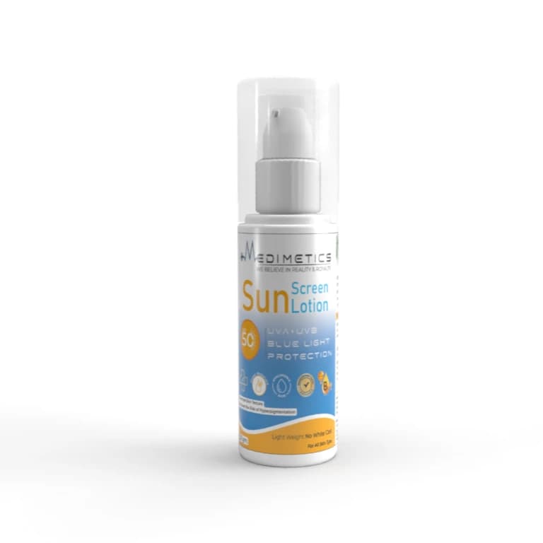 Medimetics Sunscream for sun protection and glowing skin