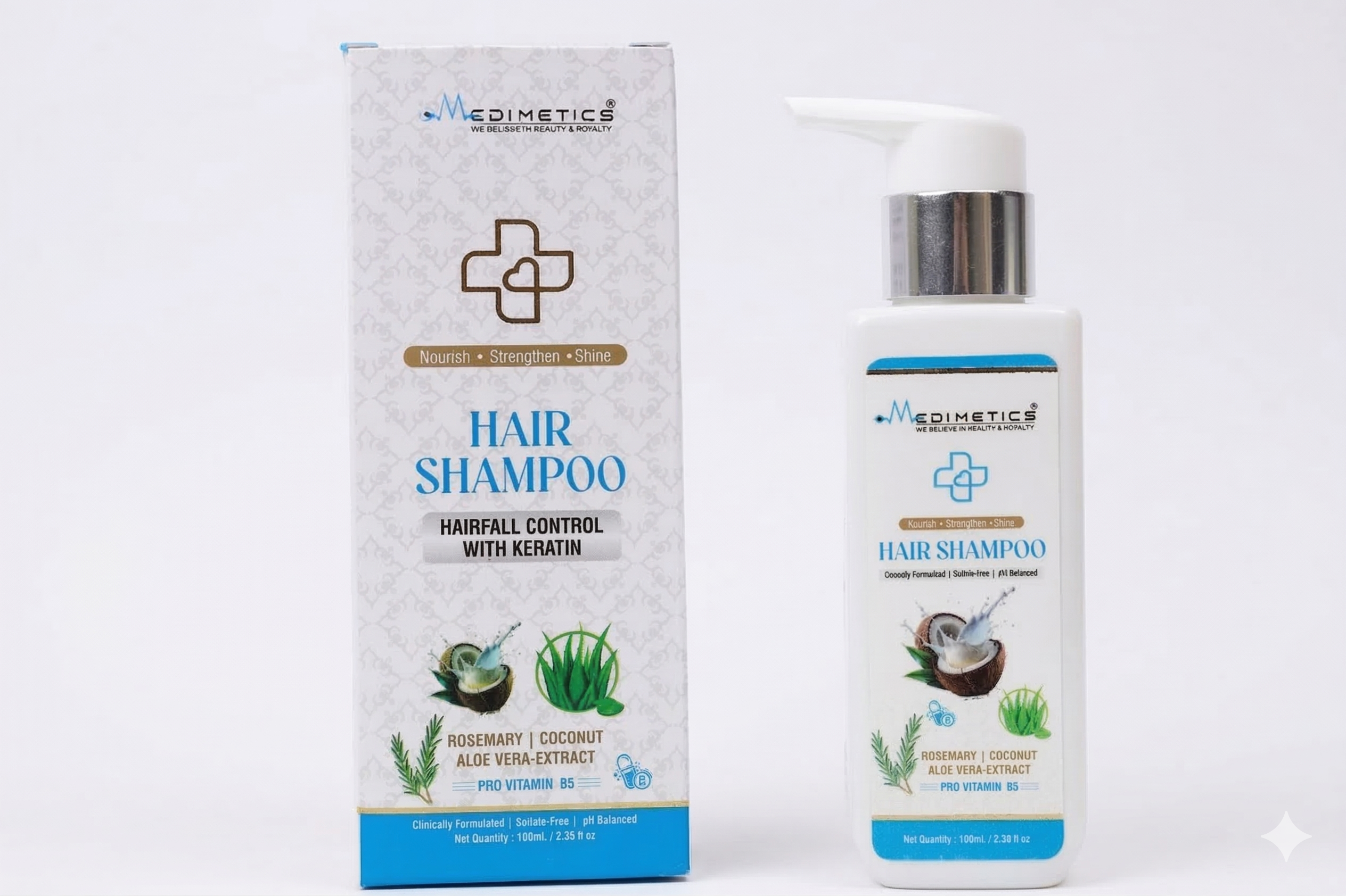 Medimetics Hair Shampoo – Hairfall Control with Keratin